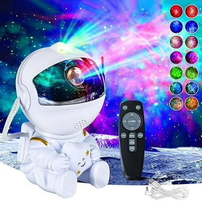 Lámpara proyector de estrellas con diseño de astronauta