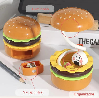 Lámpara de escritorio con sacapuntas