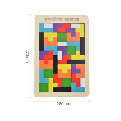 Rompecabezas de madera tipo Tetris