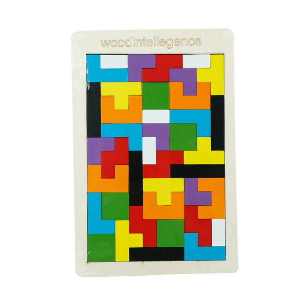 Rompecabezas de madera tipo Tetris