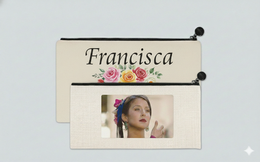 Estuche lino poliester 10x24 personalizado