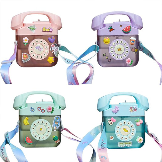 Botella de agua con diseño retro