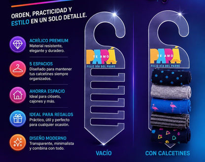 Colgador de calcetines personalizado