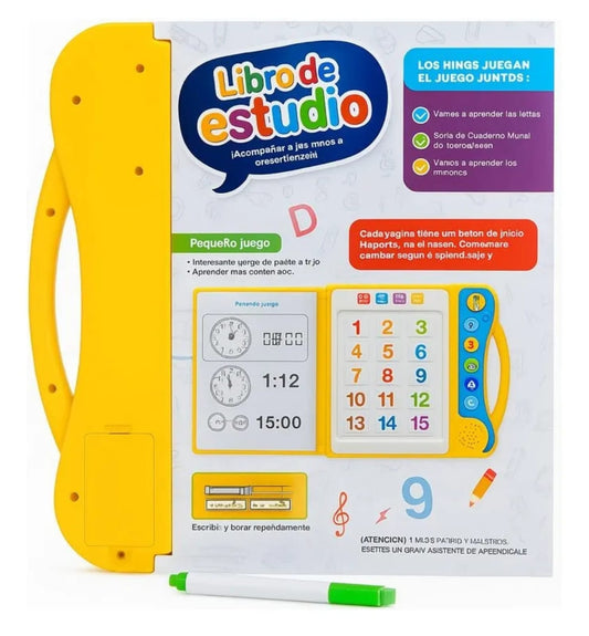 Libro de aprendizaje de estudio didáctico Interactivo