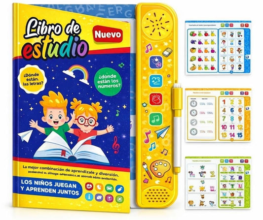 Libro de aprendizaje de estudio didáctico Interactivo